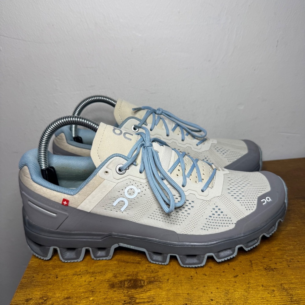 On Cloud Cloudridge Hiking Shoes Women Size 8.5 Sand Grey 33.99407